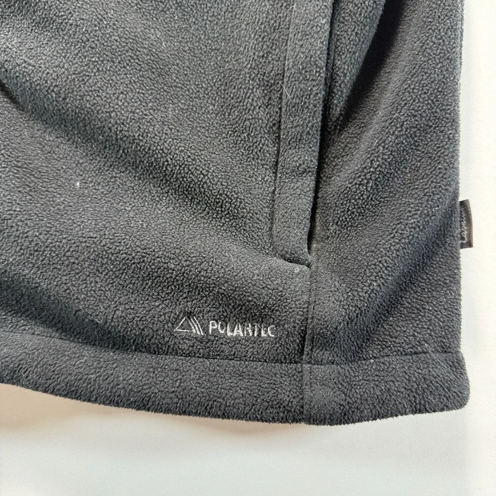 Cabelas Vest Mens Size M Black Polartec Fleece Full Zip Jacket Outdoors Hunting - Picture 10 of 12